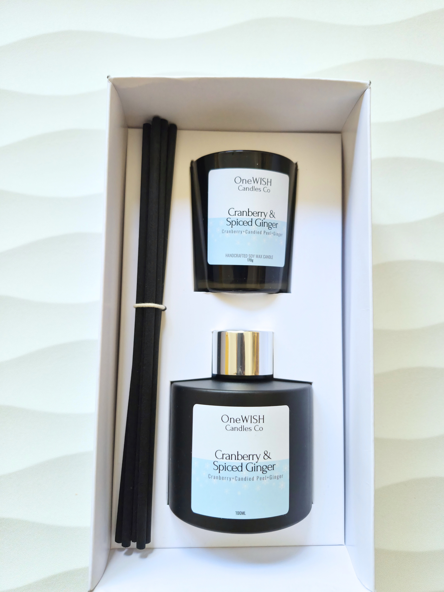 Cranberry & Spiced Ginger | Soy Candle / Reed Diffuser Set